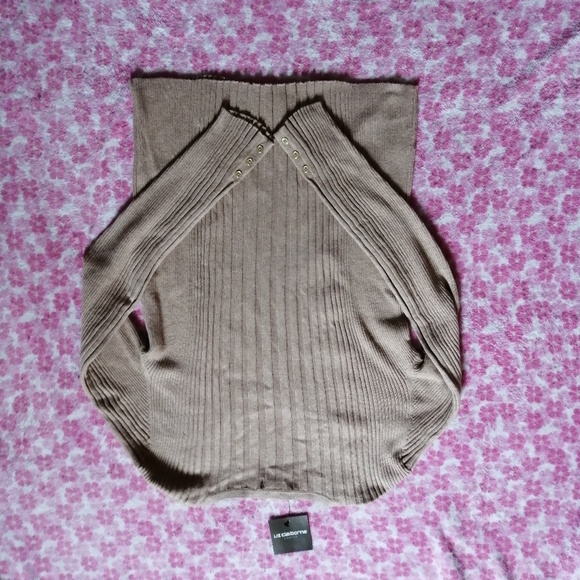 Liz Claiborne V Neck Long Sleeve Pullover Sweater - Picture 3 of 3